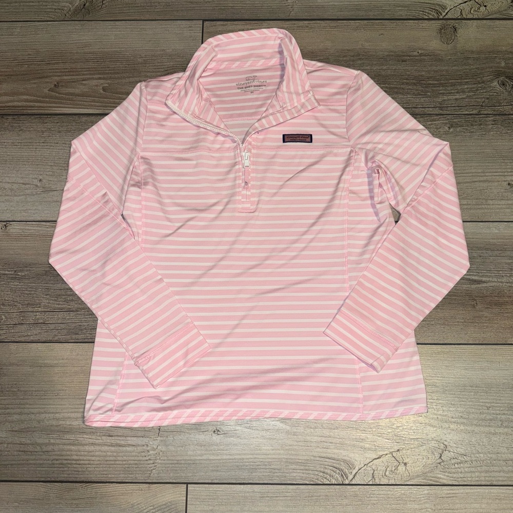 Women’s Vineyard Vines Pink and White Shep Shirt